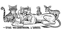 乔治·L·山狮——查克画的文学狮子 